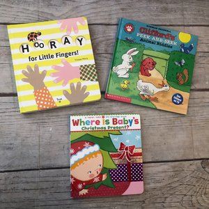 Fun Interactive Baby Board Book Set of 3 Books